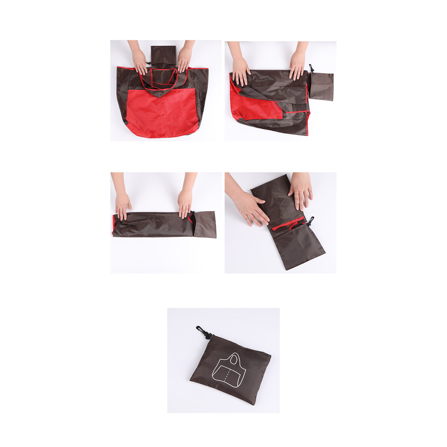 Portable folding shopping bag 3