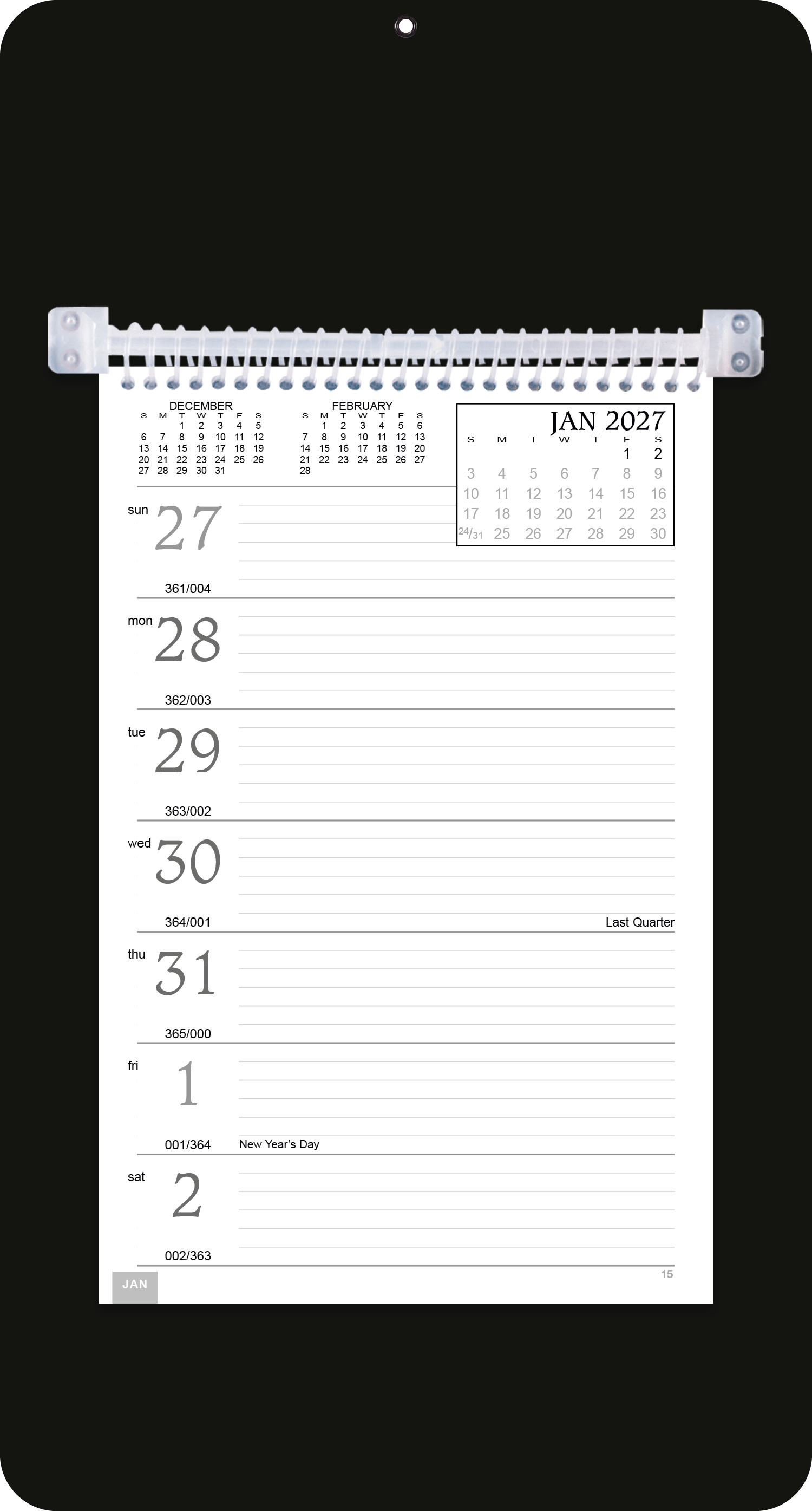 Triumph® Calendars Weekly Memo Calendar 30