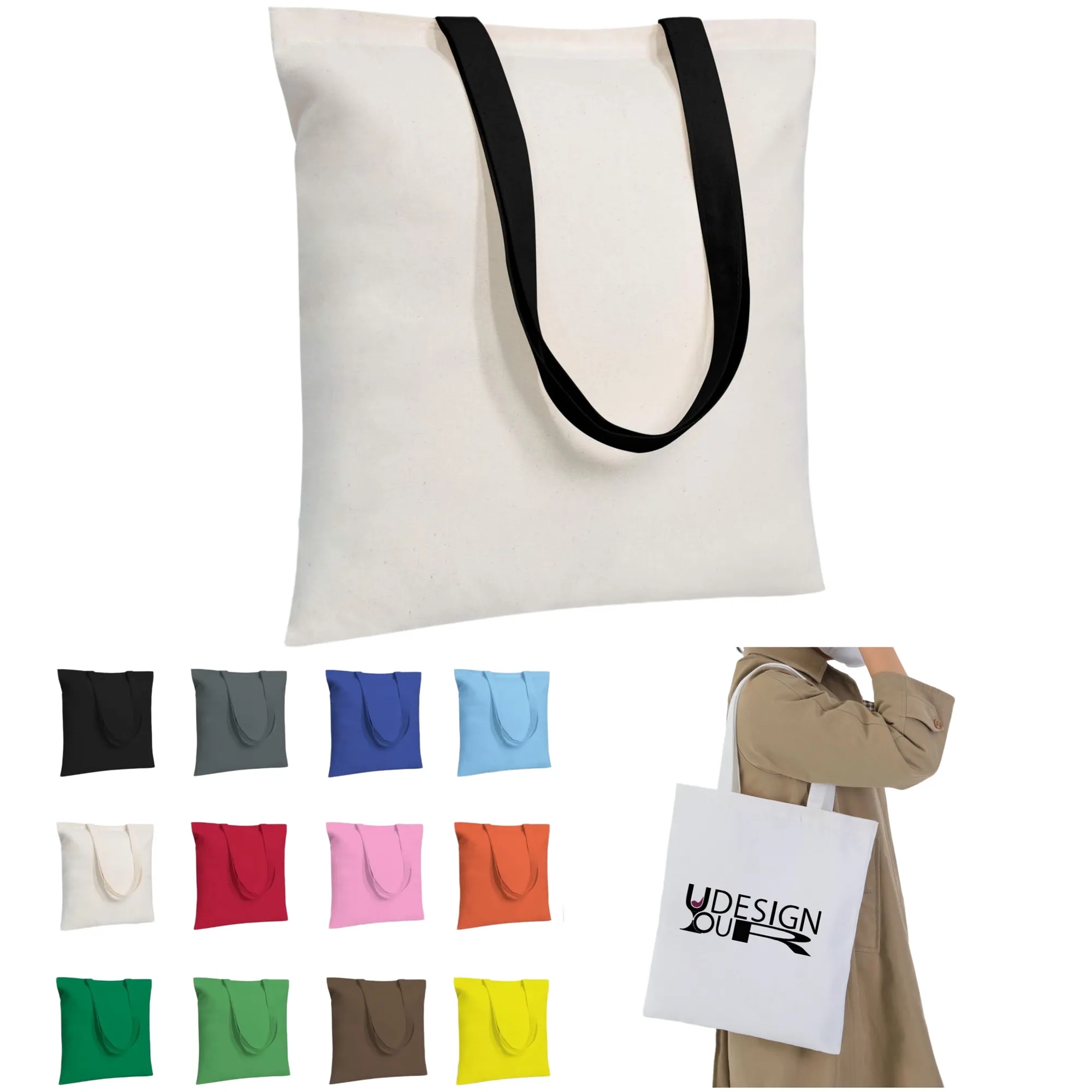 Classic Canvas Tote Bag. MOQ 100 PCS