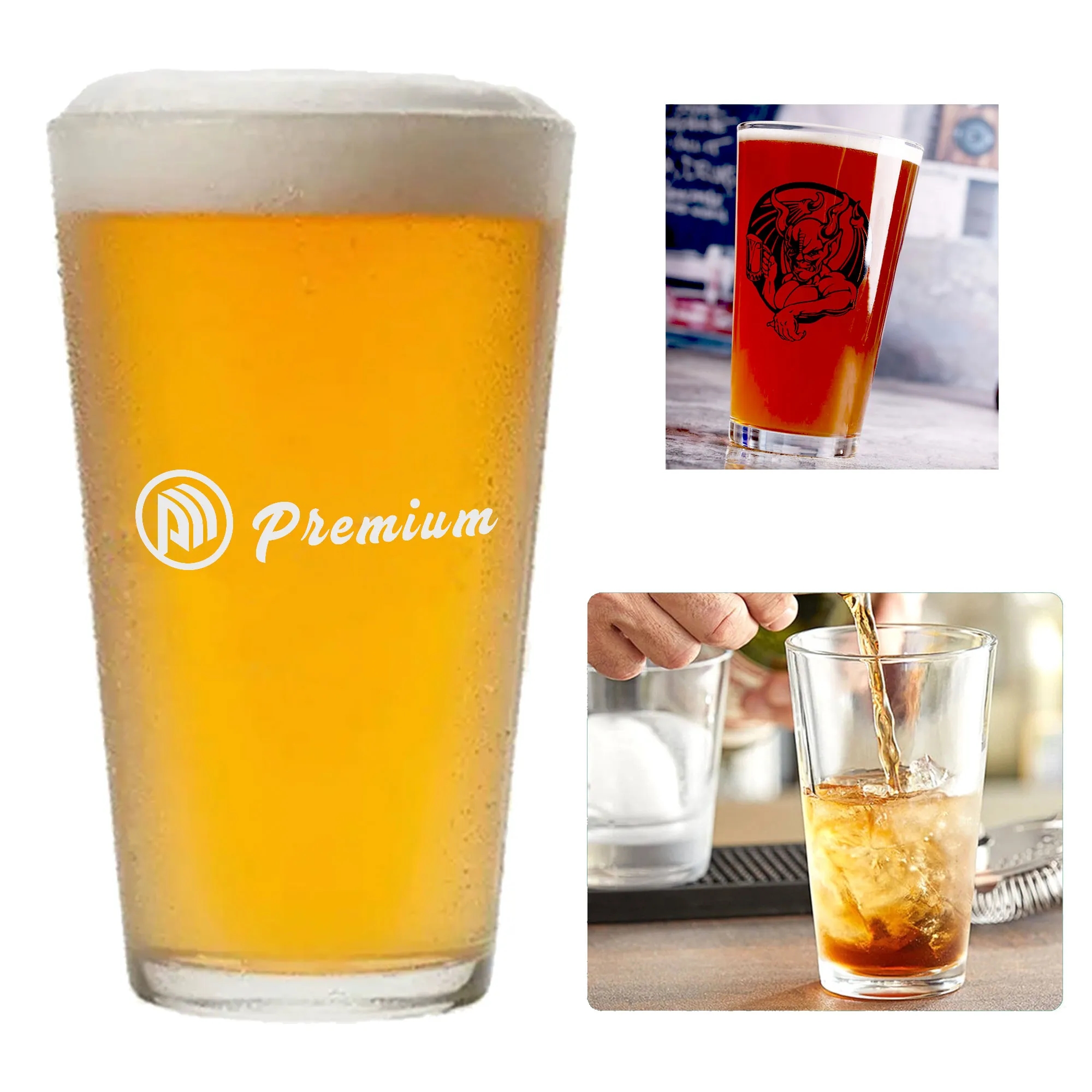 16 oz. Beer Glass