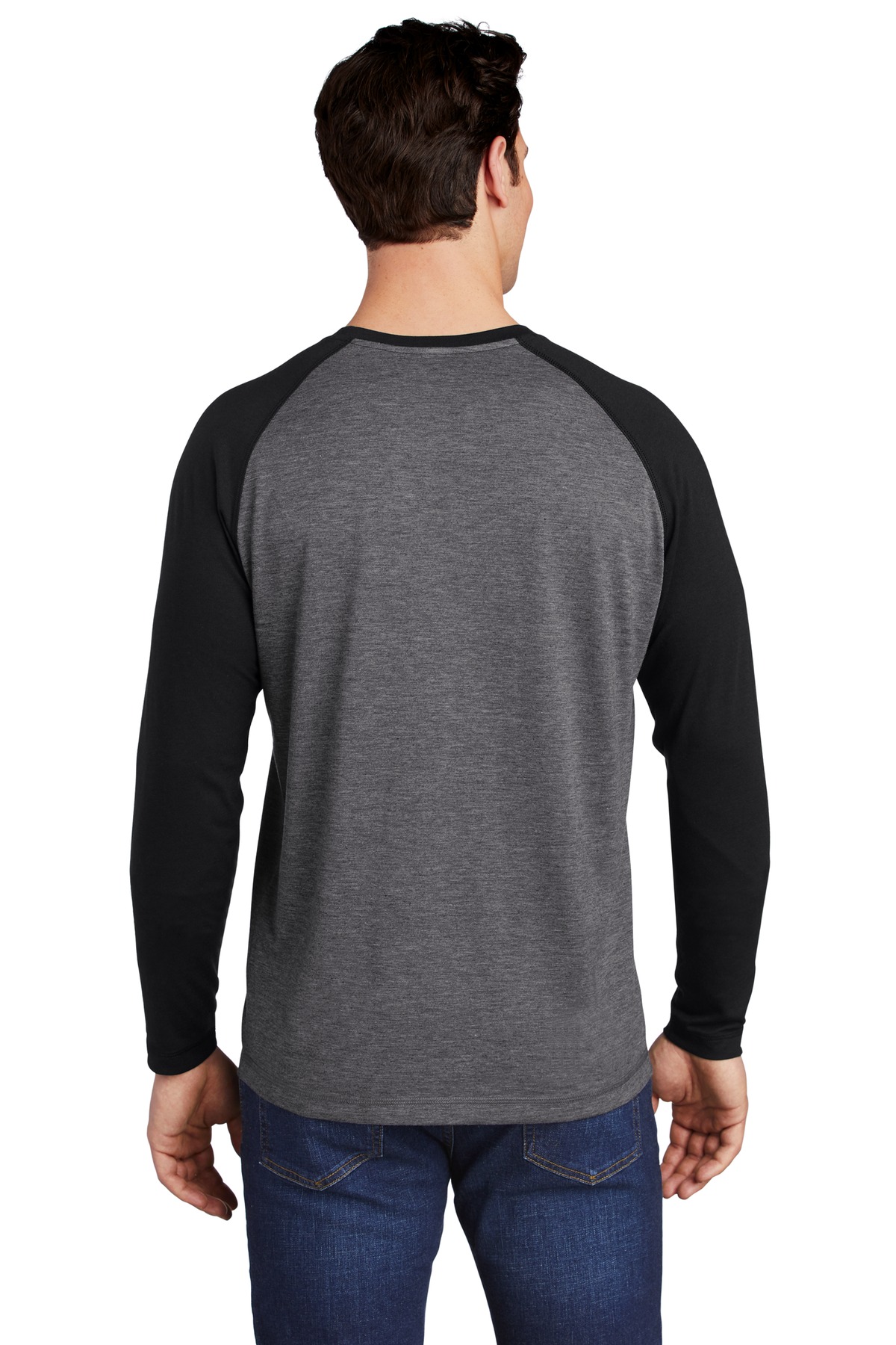 Sport-Tek® PosiCharge Long Sleeve Tri-Blend Wicking Raglan Tee 21