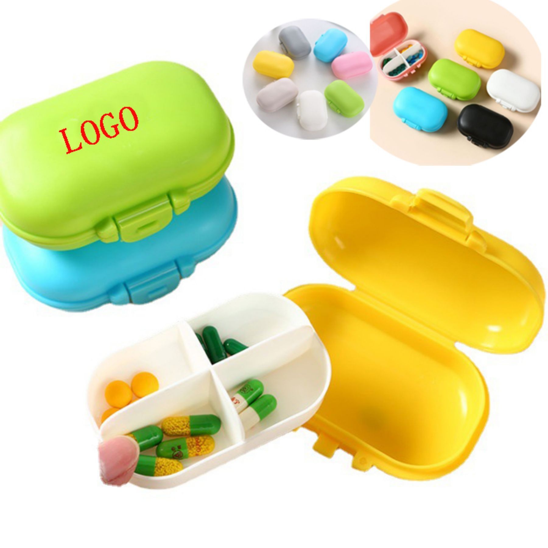 4 Compartment Pill Box