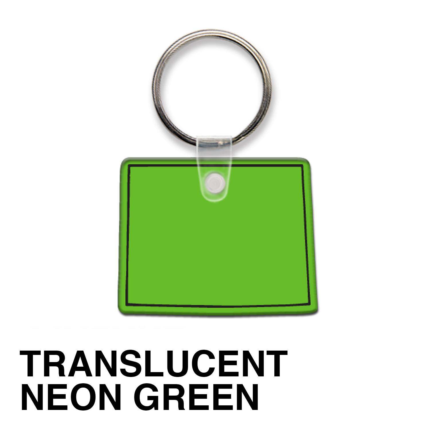 Wyoming State Shape Key Tag (Spot Color) 9