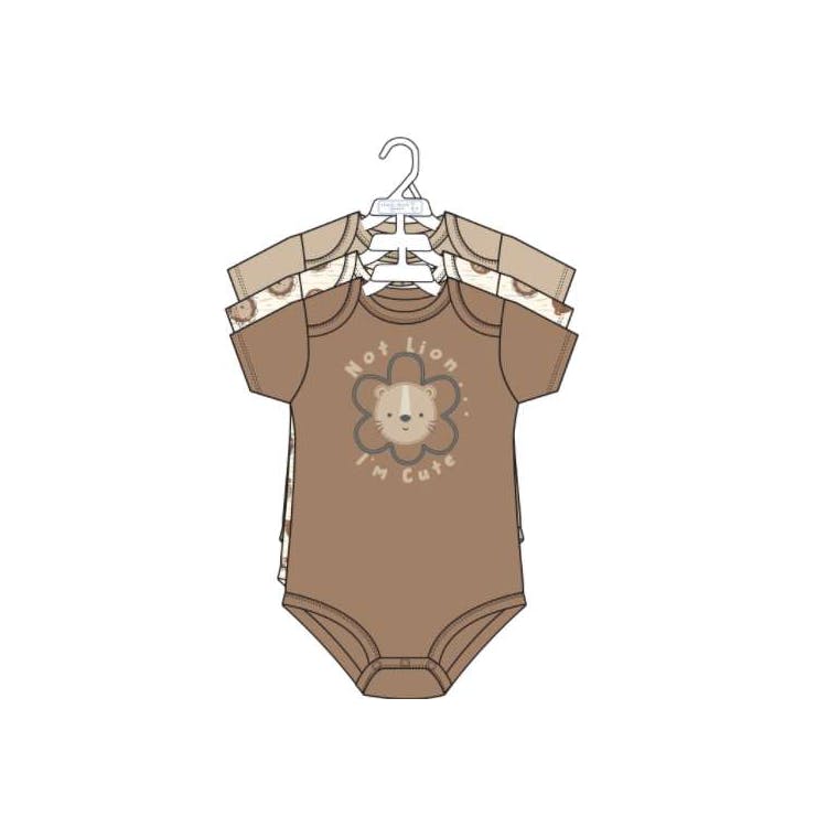 3pk Boy's Short Sleeve Creepers Size 0-9M 2