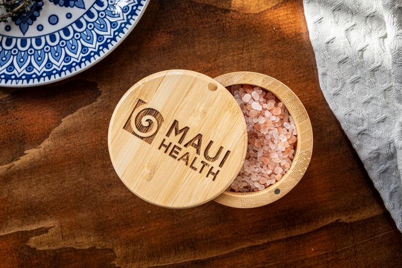 6 oz Round Salt Bamboo Box 23