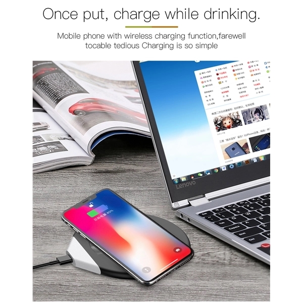 2 in 1 Smart Coffee Mug Warmer with Wireless Charger 5