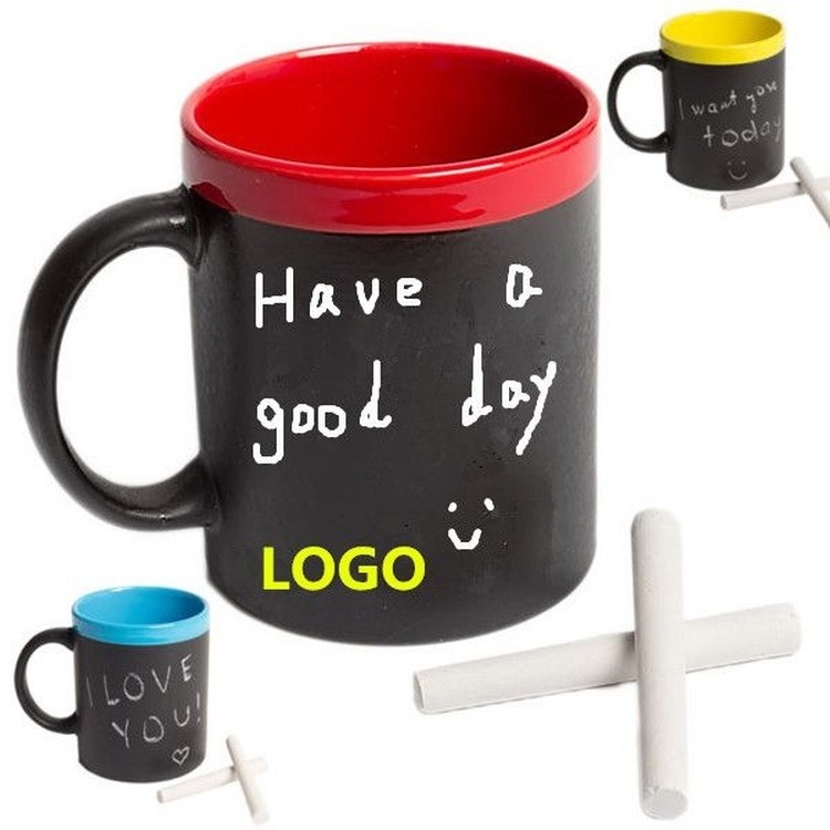 Writable Blackboard Memo Chalkboard Mug Cup Write Message 2