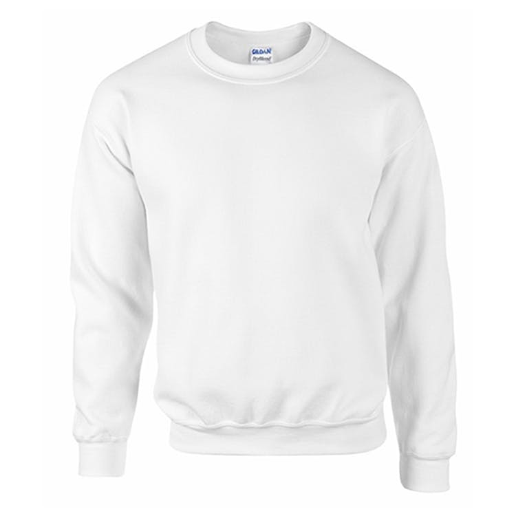 Irregular Crew Neck Sweatshirts - White 2X 2