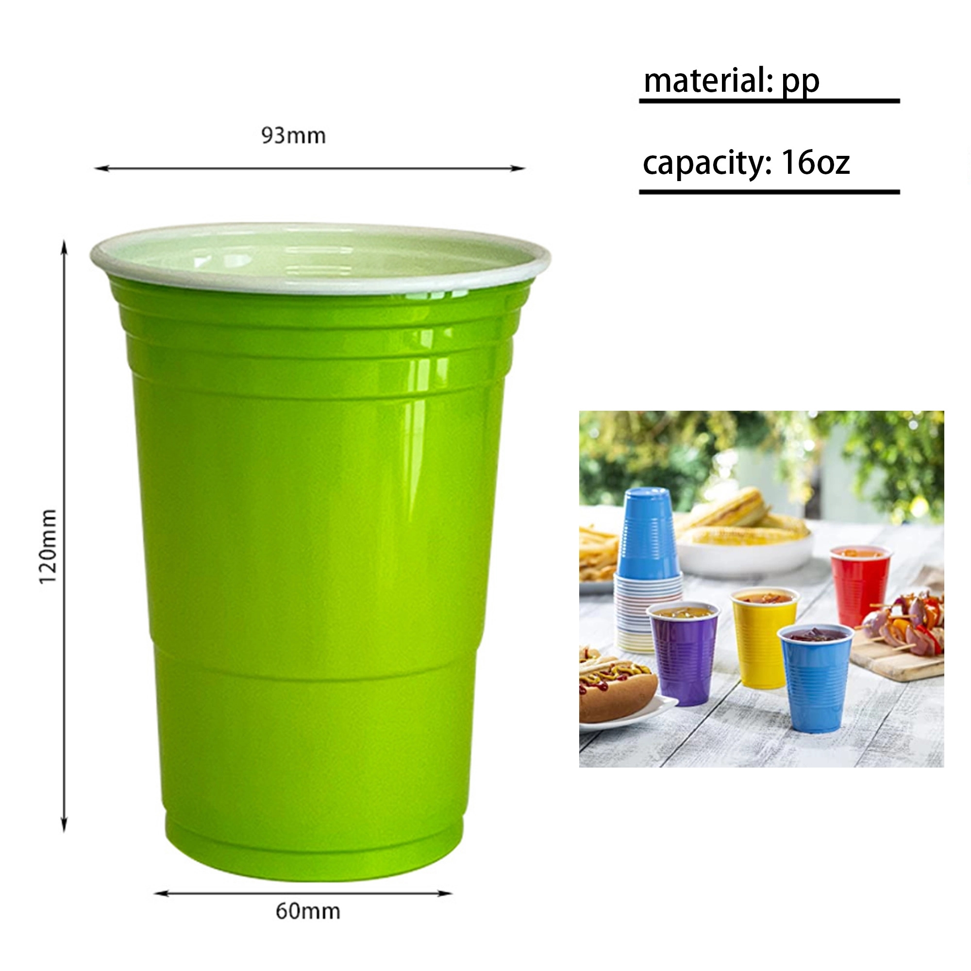 16 OZ Plastic Party Cup 2