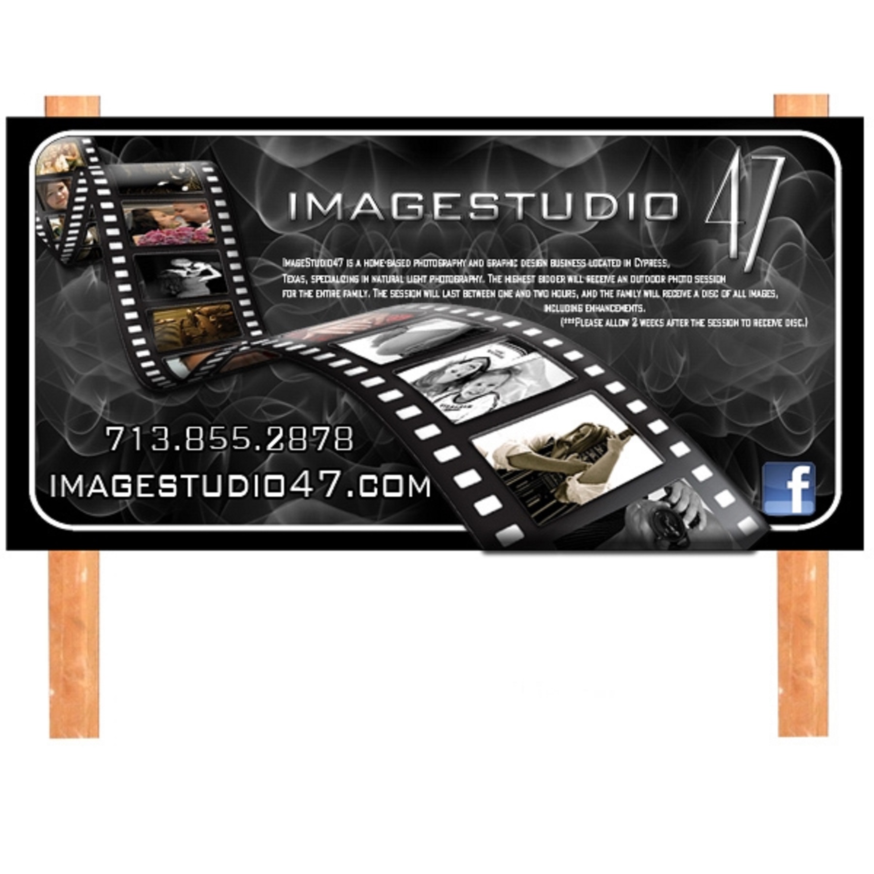 4' x 8' Ecopanel Sign (2 Sides/Simple Text) 2