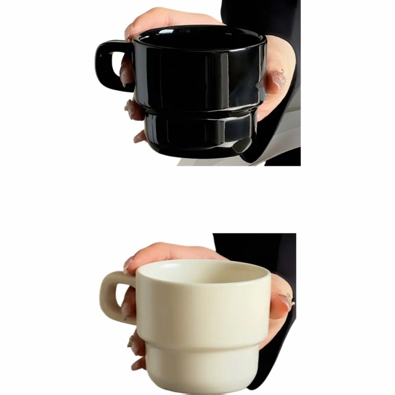 Stackable Ceramic Mug, Custom Logo, Wedding Favor, Home Use 5