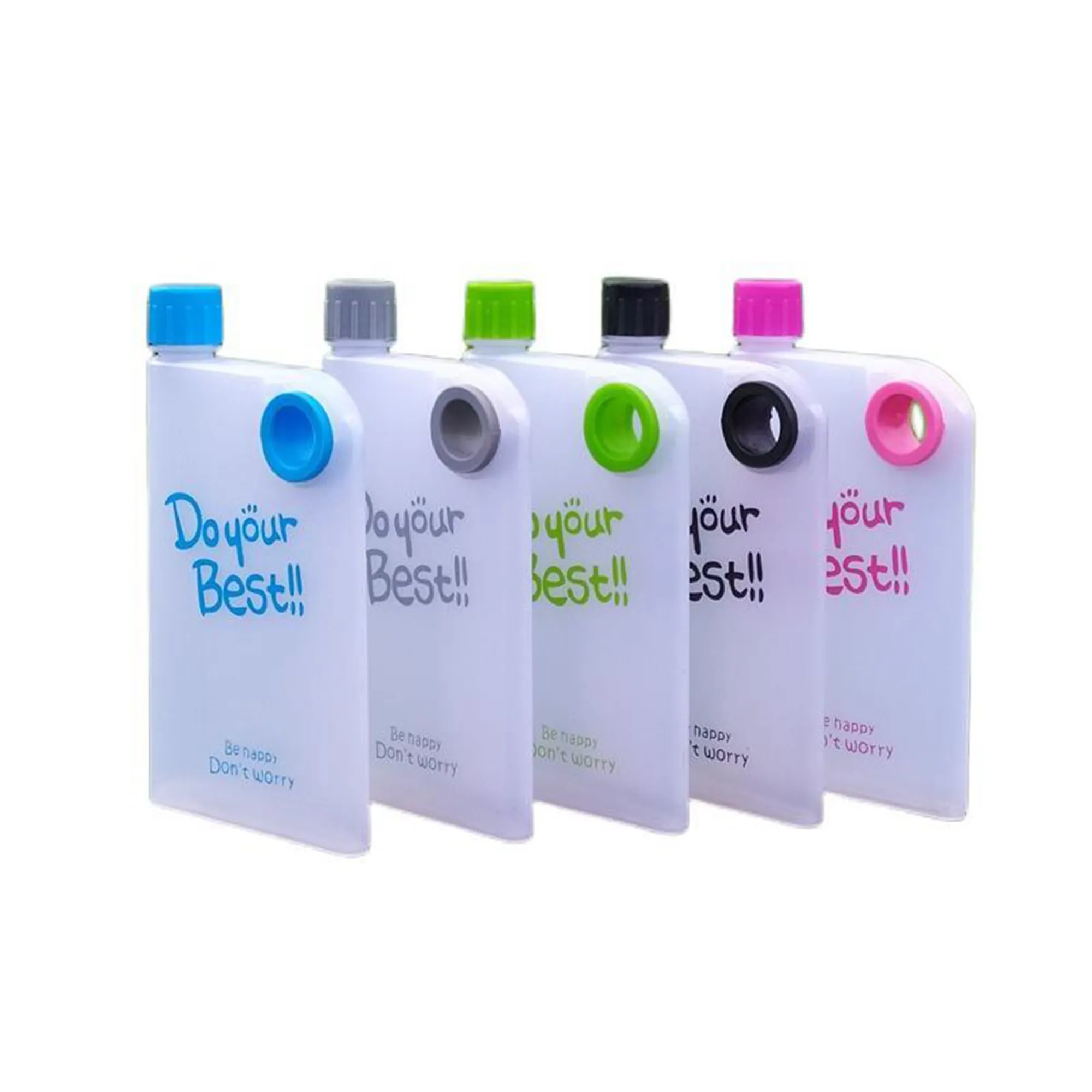 13oz A5 Do Your Best Plastic Traveling Water Bottlle 2