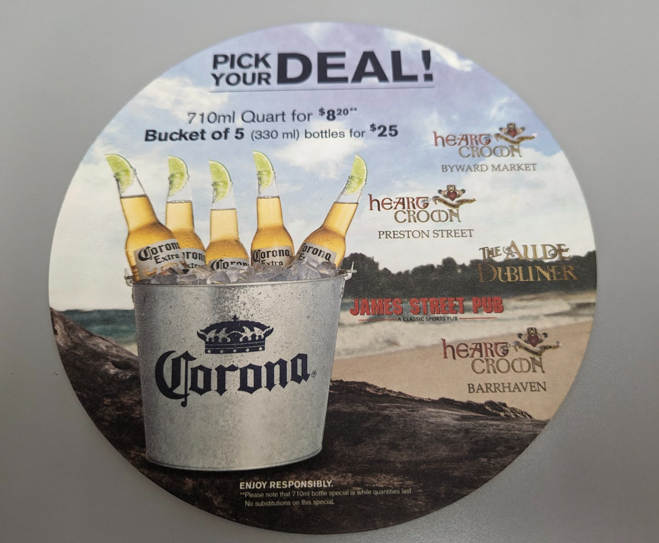 Custom shape coaster within 8.25" x 8.25" Mediumweight 60pt 6