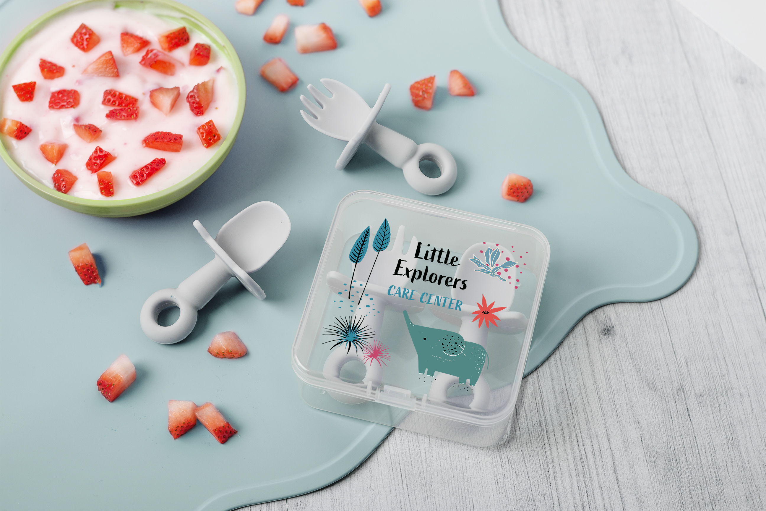 Silicone Baby Utensil Set 2