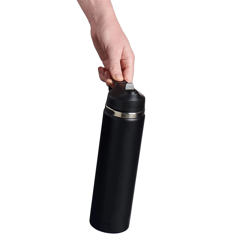 18Oz Wide Mouth Straw Lid - Stainless Steel Reusable Bottle 3