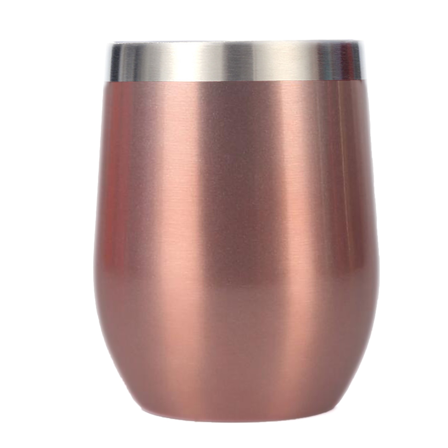 12Oz Stainless Steel Insulated Stemless Tumbler W/Lid 5