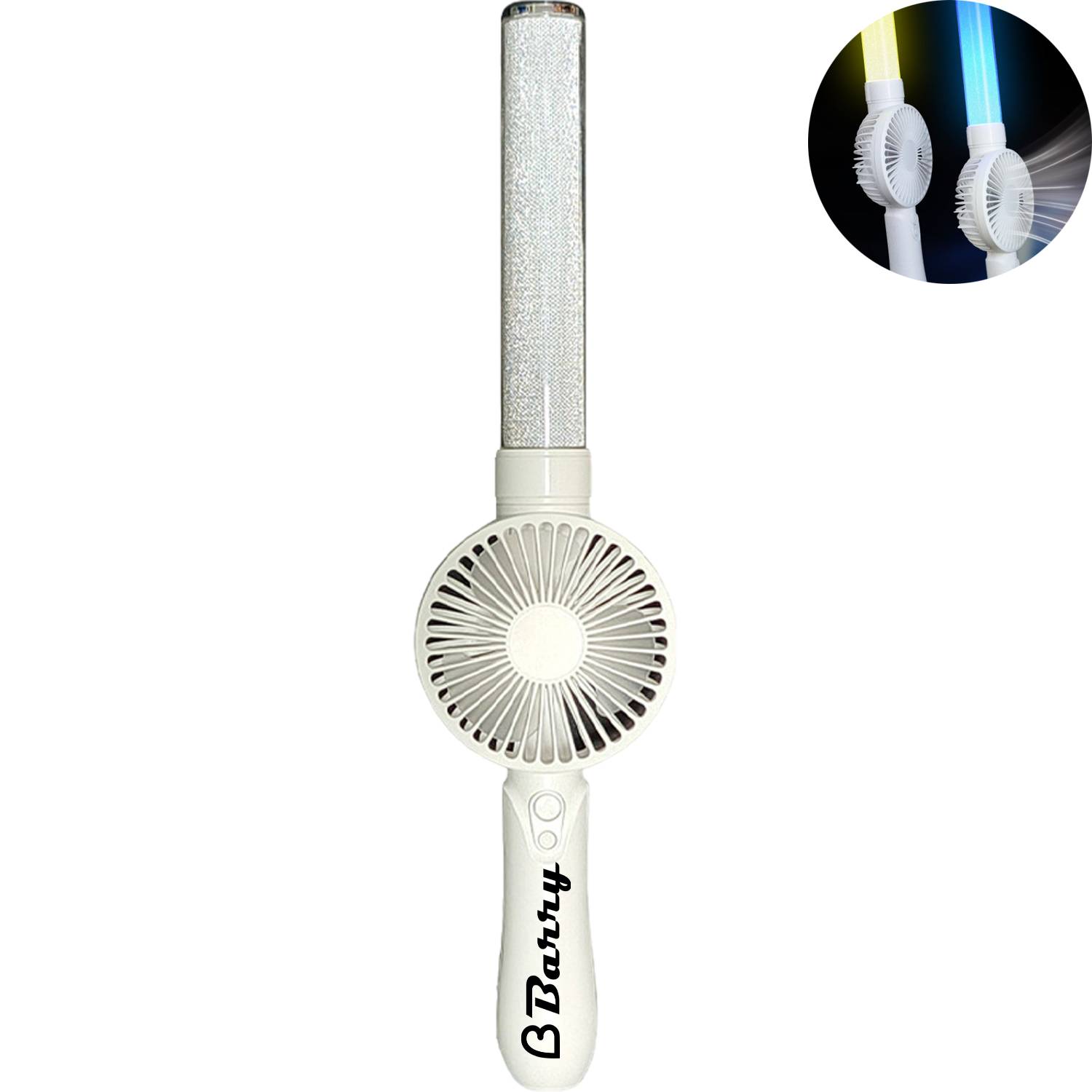 USB Rechargeable Concert LED Glow Stick w/Fan 4