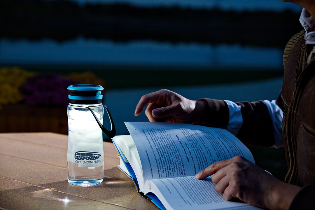 Light-Up 20 oz Tritan® Bottle + Solar Lantern 4