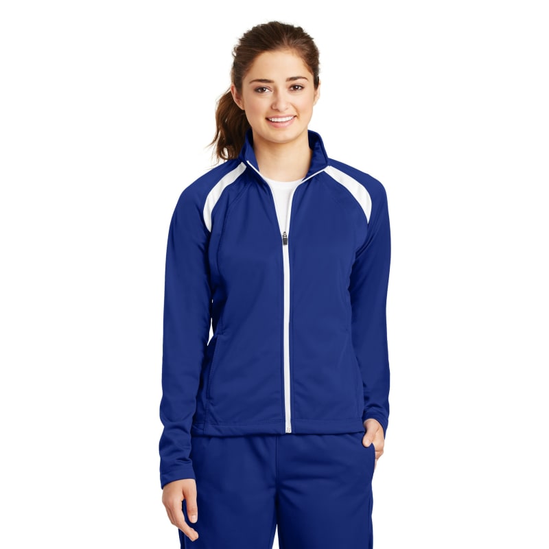 Sport-Tek Women's Tricot Track Jacket. 4
