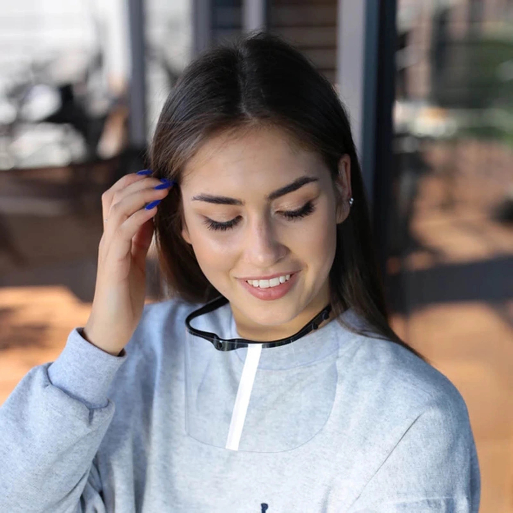 Reusable Plastic Clear Face Mask Transparent Anti-Fog 4