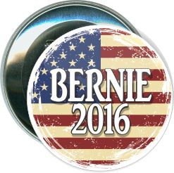 Sanders, Round Flag, Political Button
