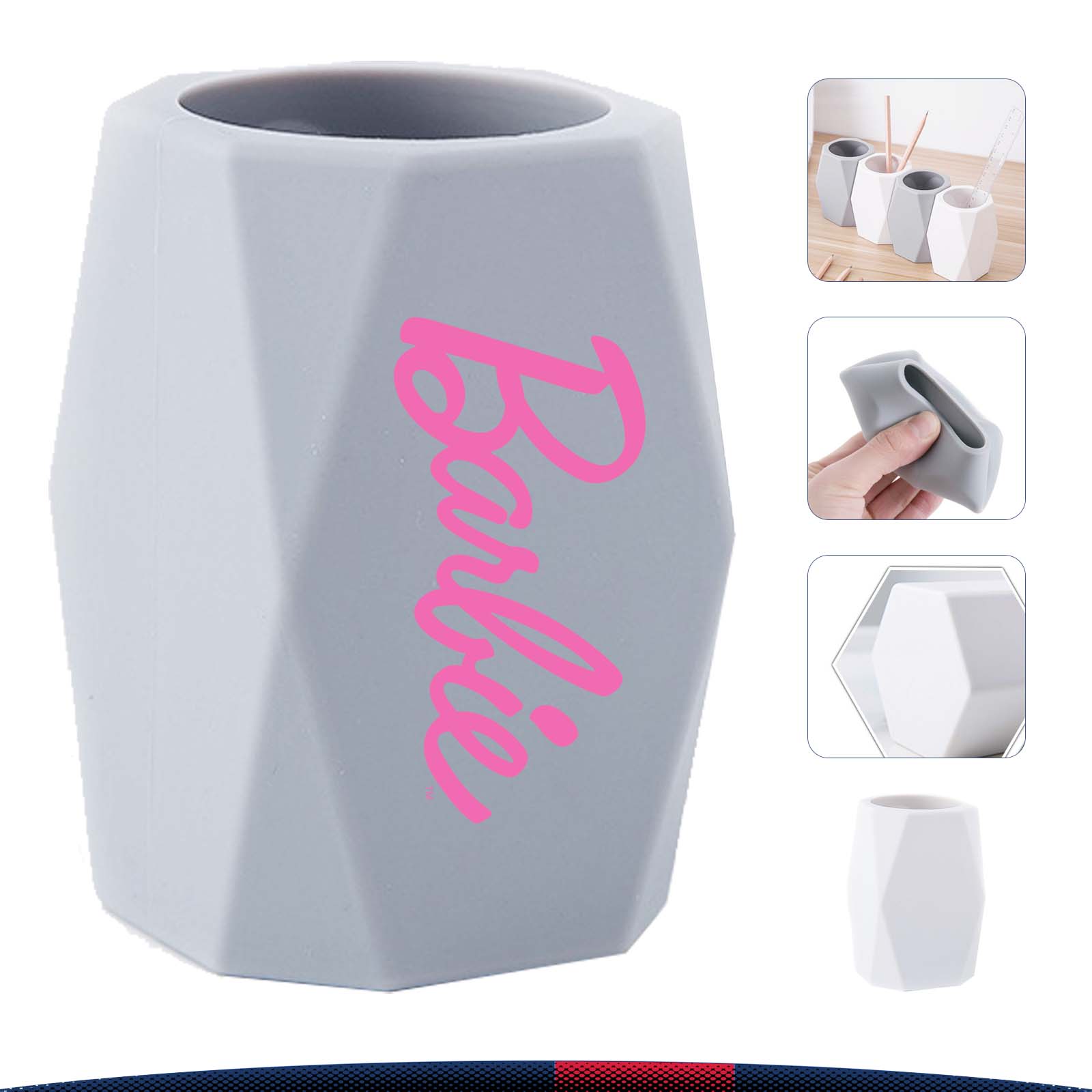 Silicone Geometric Pen Holders 2