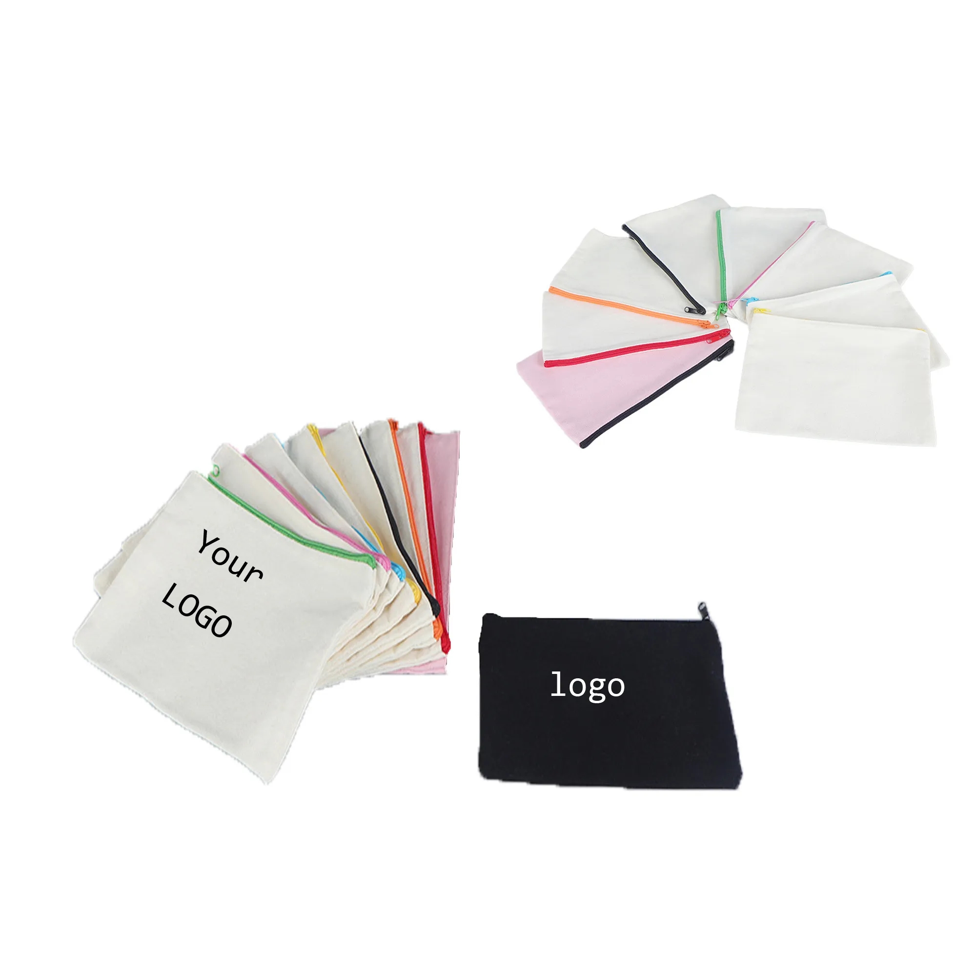 Portable Zipper Canvas Bag