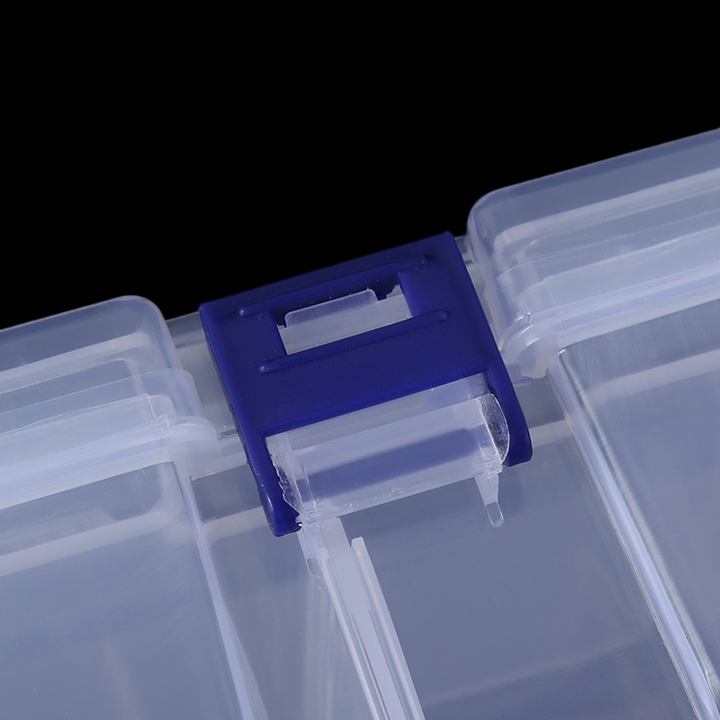 Double-layer 8 Grids Plastic Clear Organizer Box 3