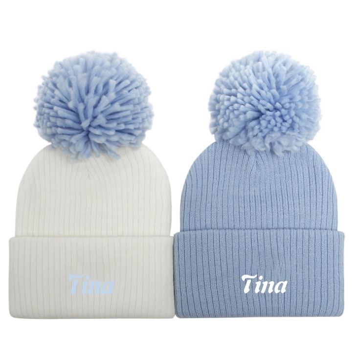 Baby Knit Pom Beanie With Cuff 2