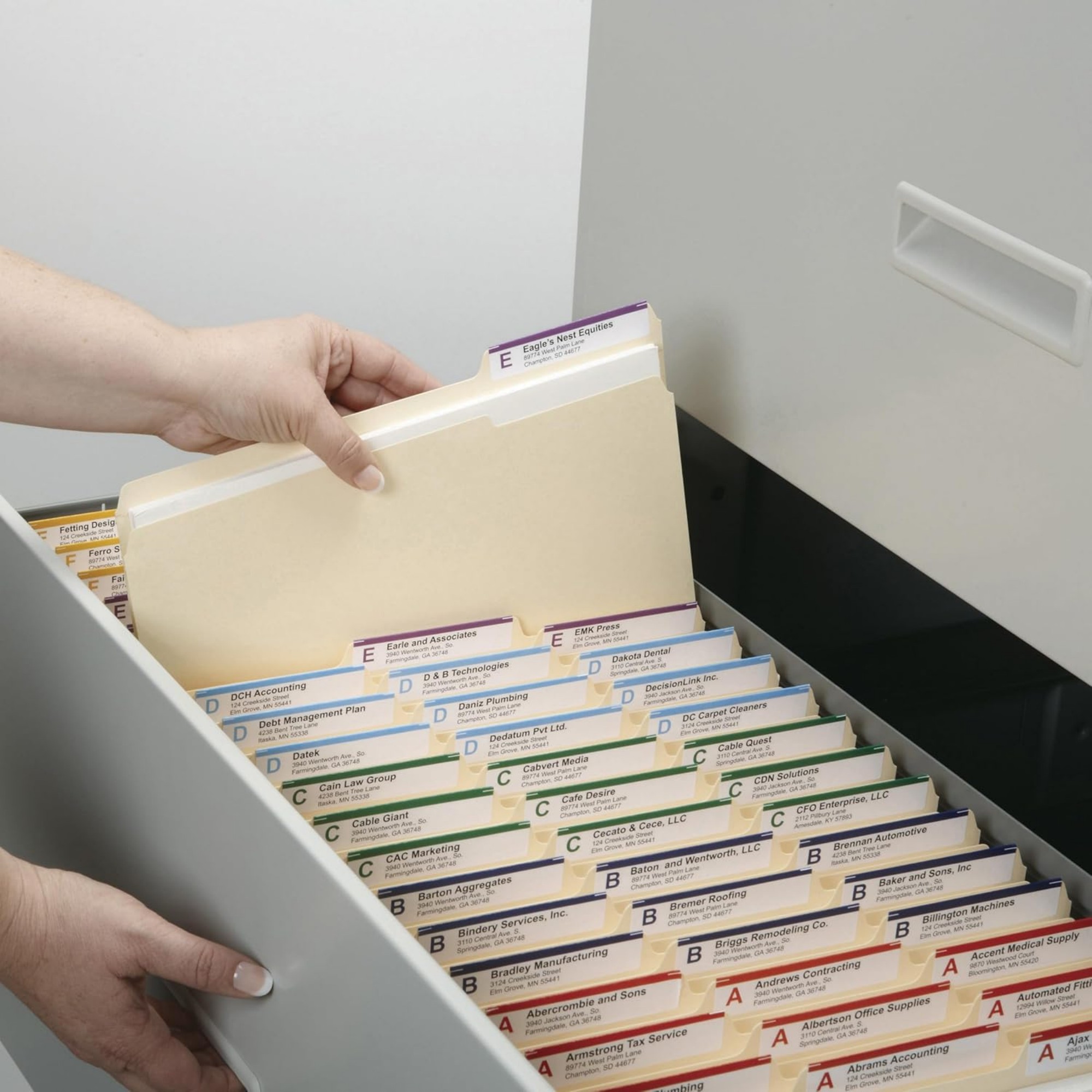 1/3-Cut Tab Letter Size File Folder 3