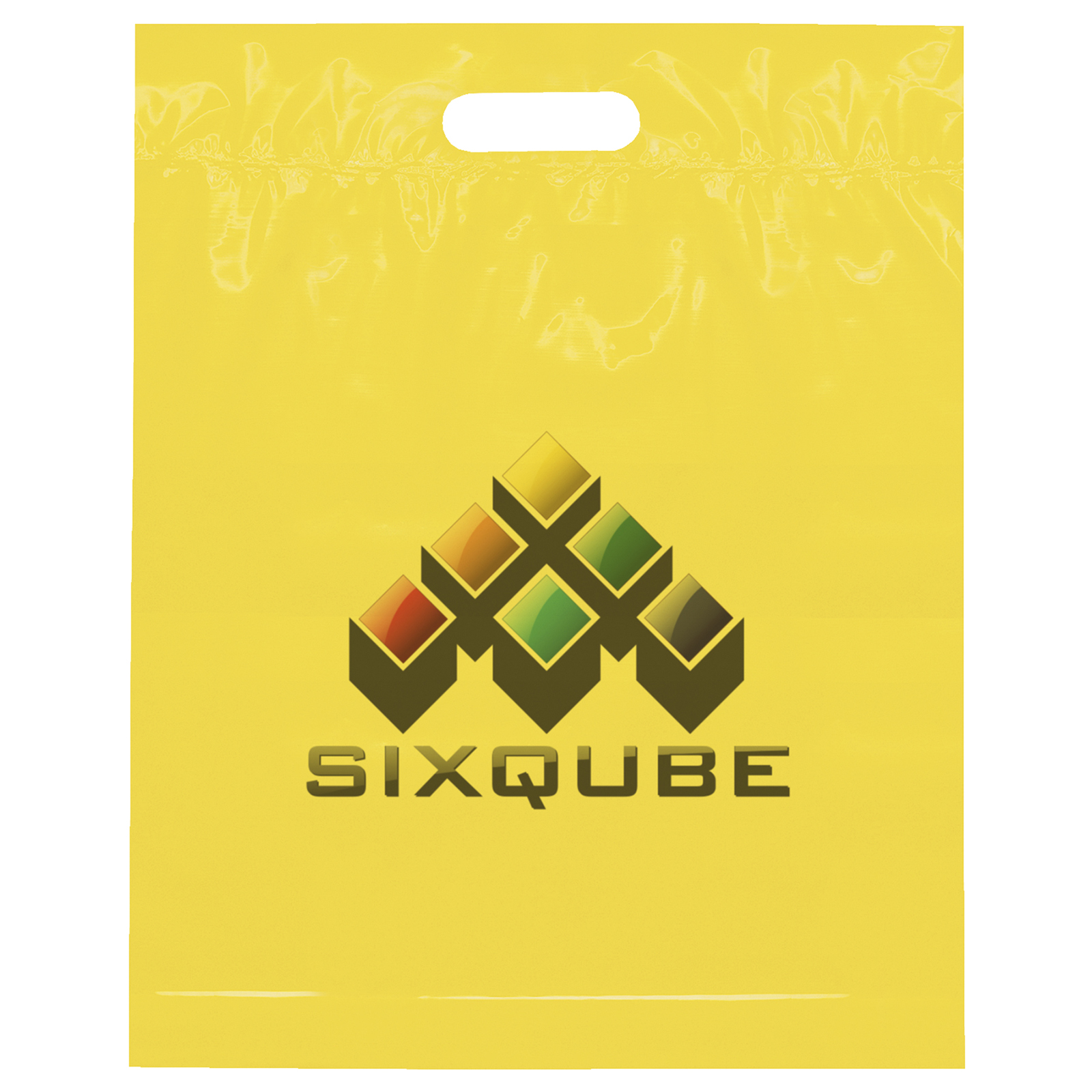 Die Cut Handle Bag - 15W x 19H x 3 - Dynamic Color 6