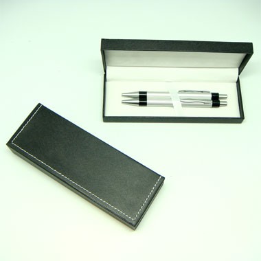 ALUMINUM CLICK BALLPOINT PEN AND PENCIL SET 1