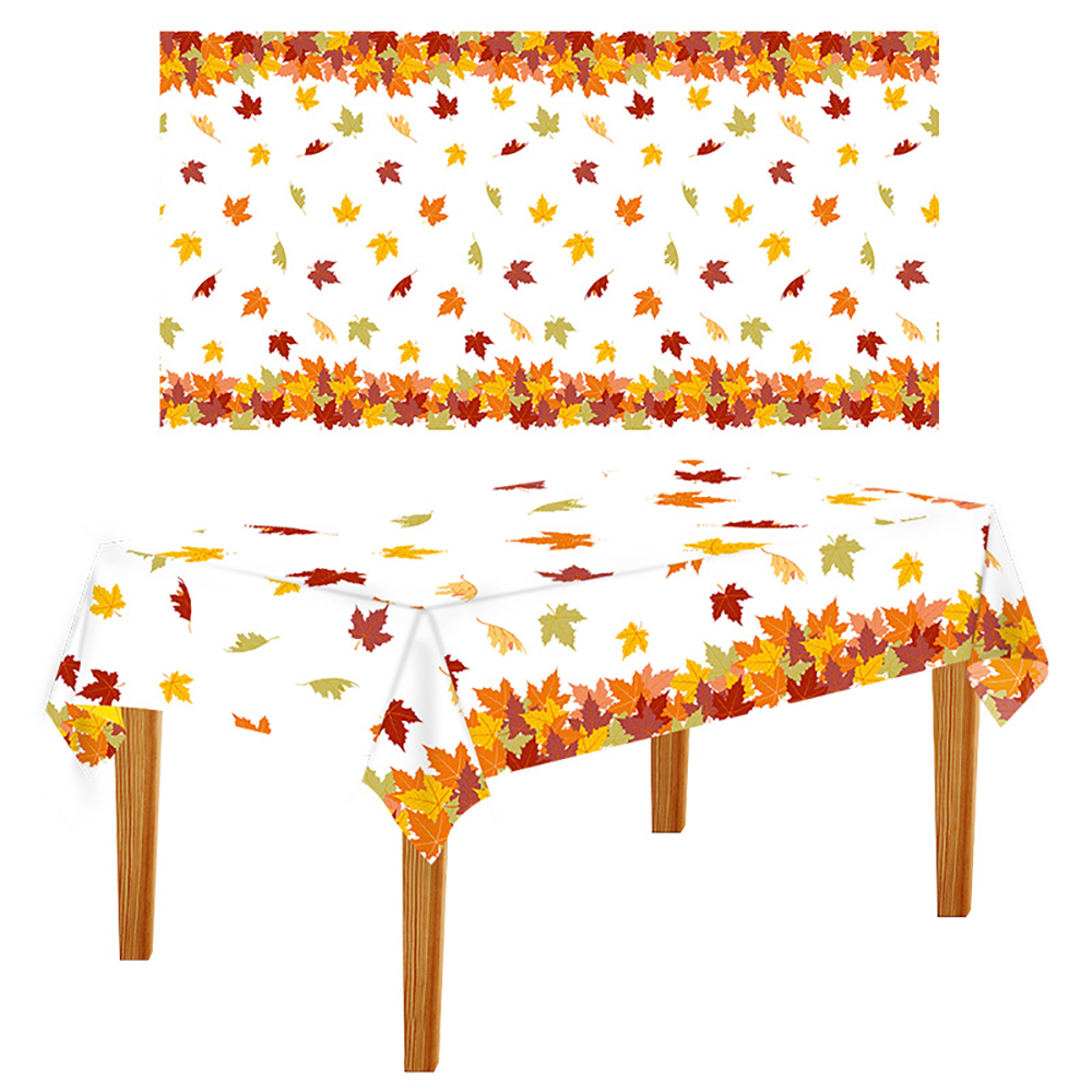 220x130CM Thanksgiving Day Maple Leaf Table Cloth