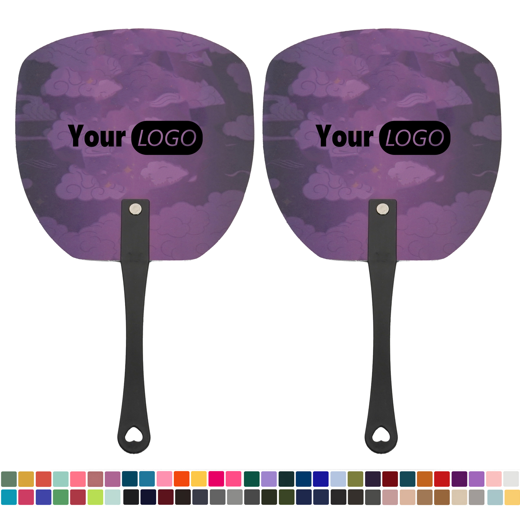 Plastic Rivet Hand Fan 4