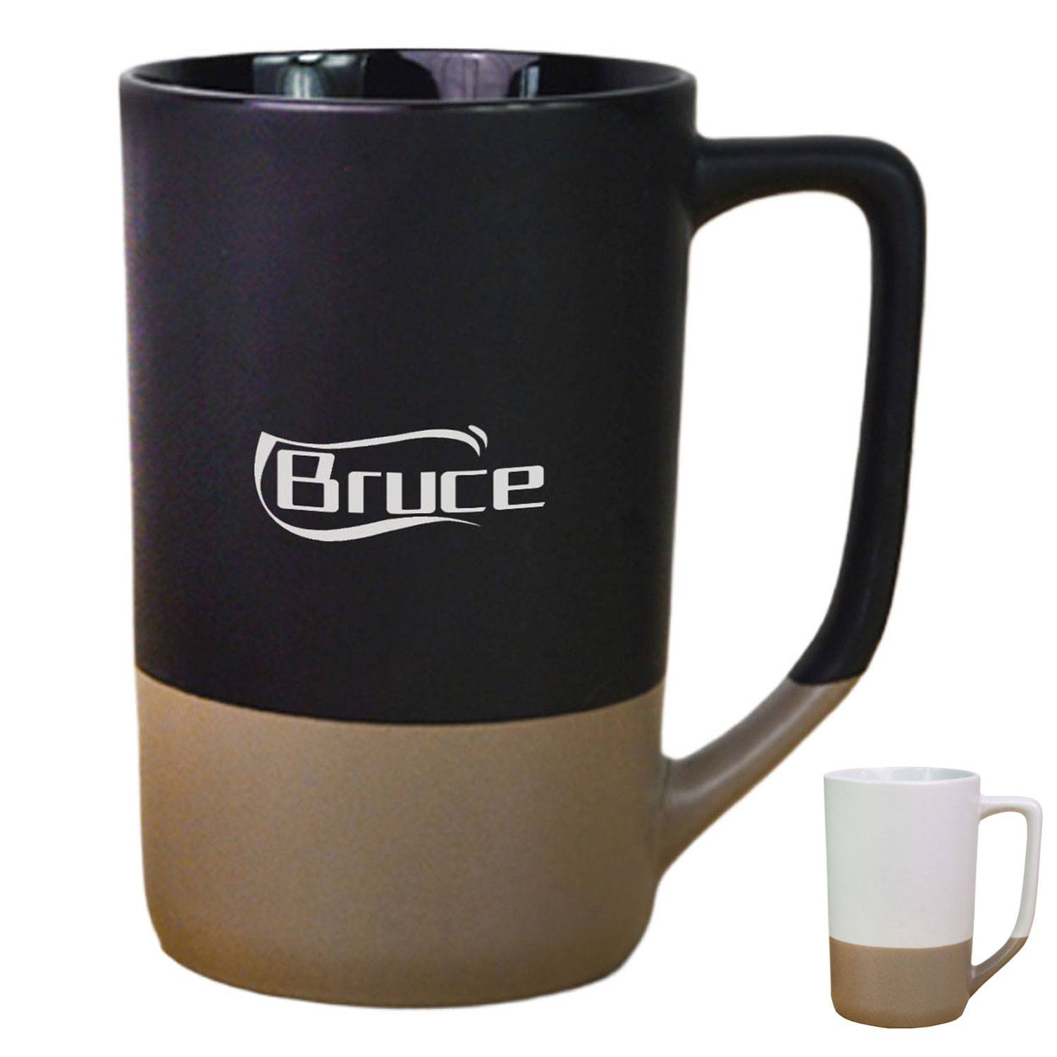 17 oz Two-Tone Ceramic Coffee Mug 4