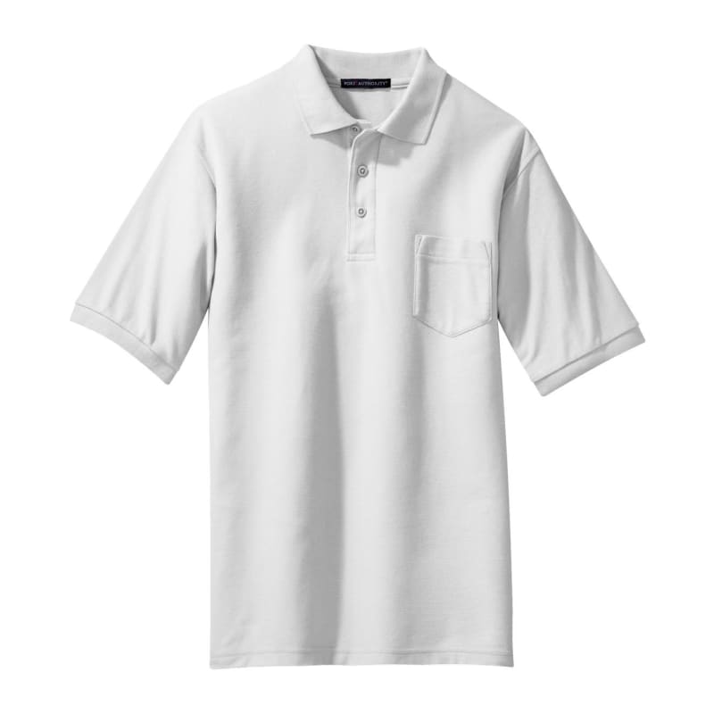 Port Authority Silk Touch Polo With Pocket. 27