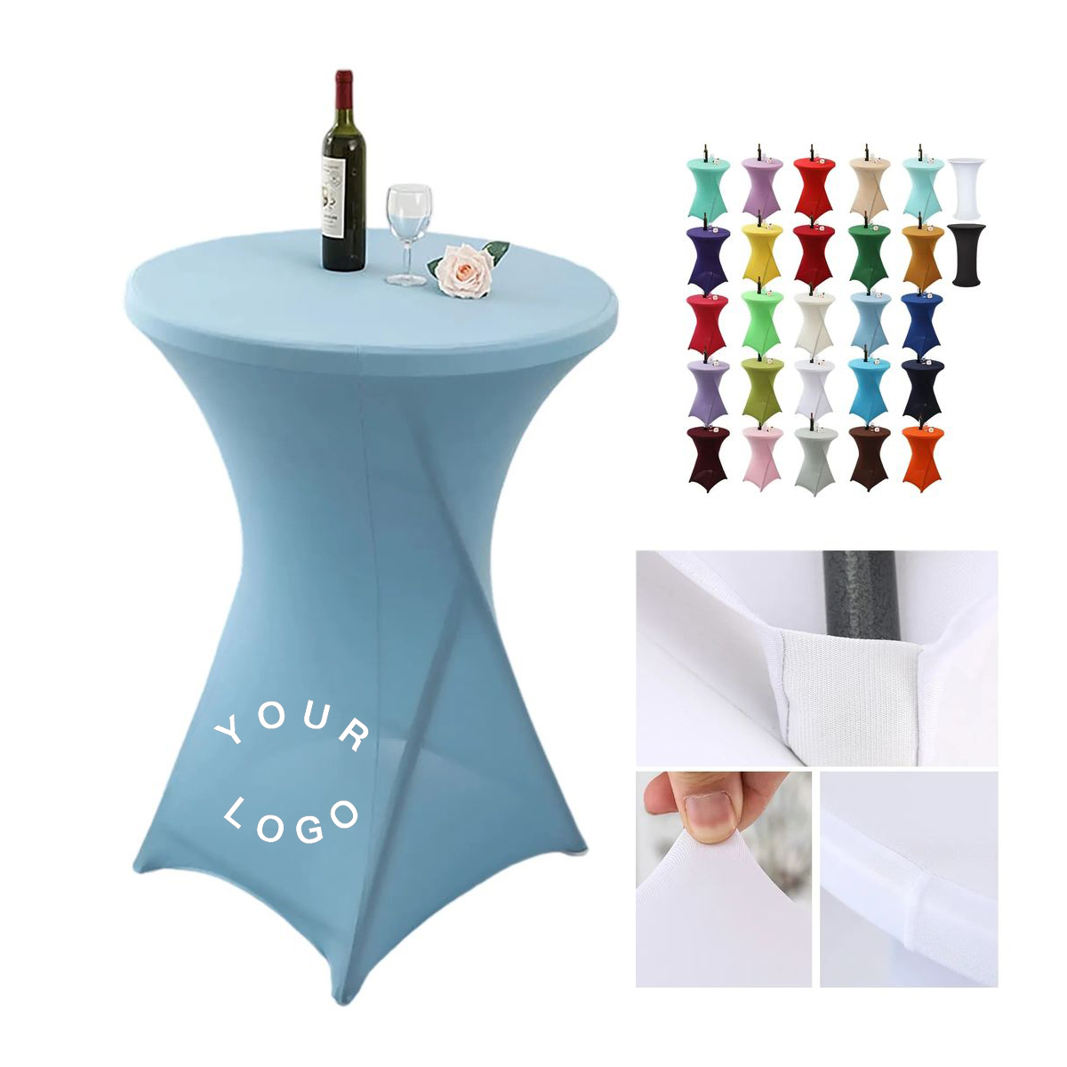 Stretch Table Cover with Full-Color Printing for Events 29