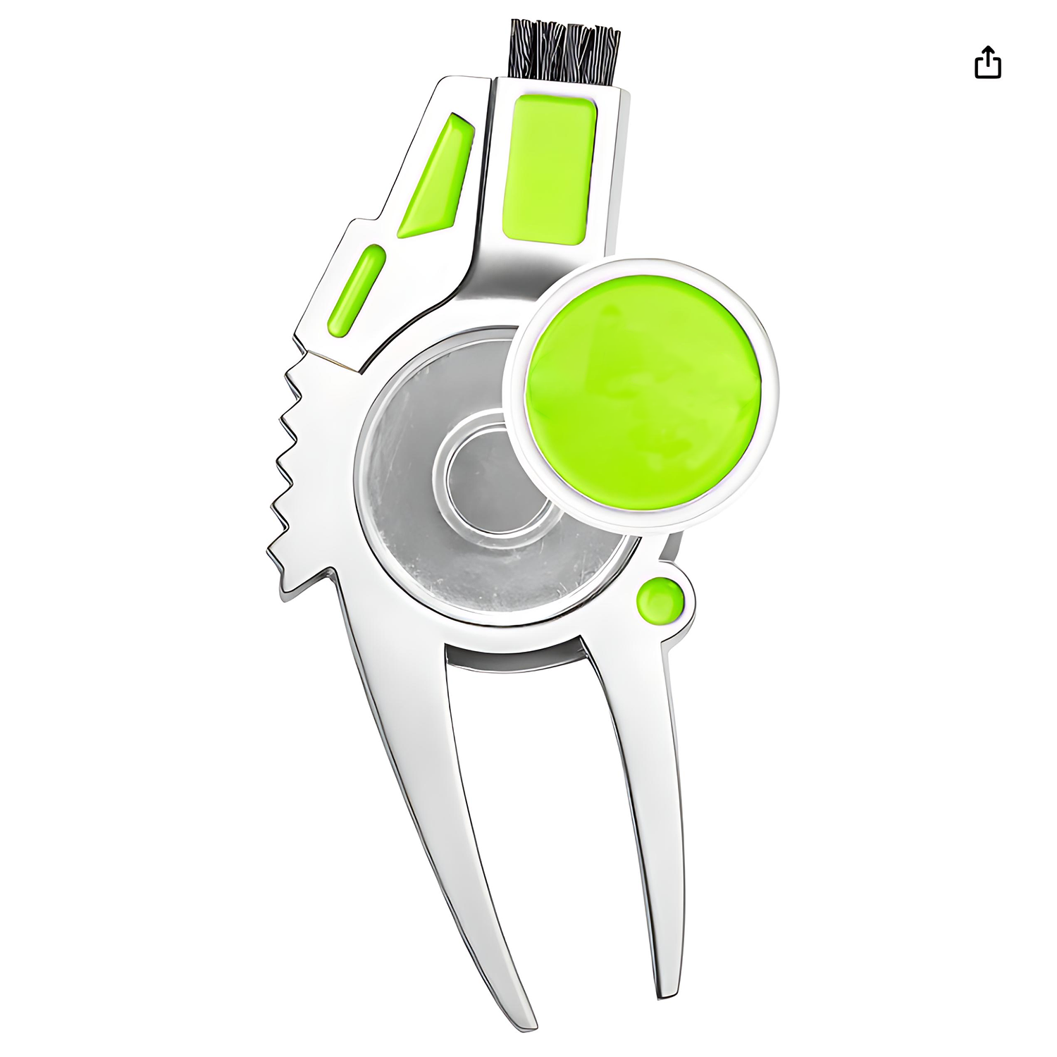 Hot Sale Creative Metal Golf Ball Brush w/ Cleaner & Fork 4