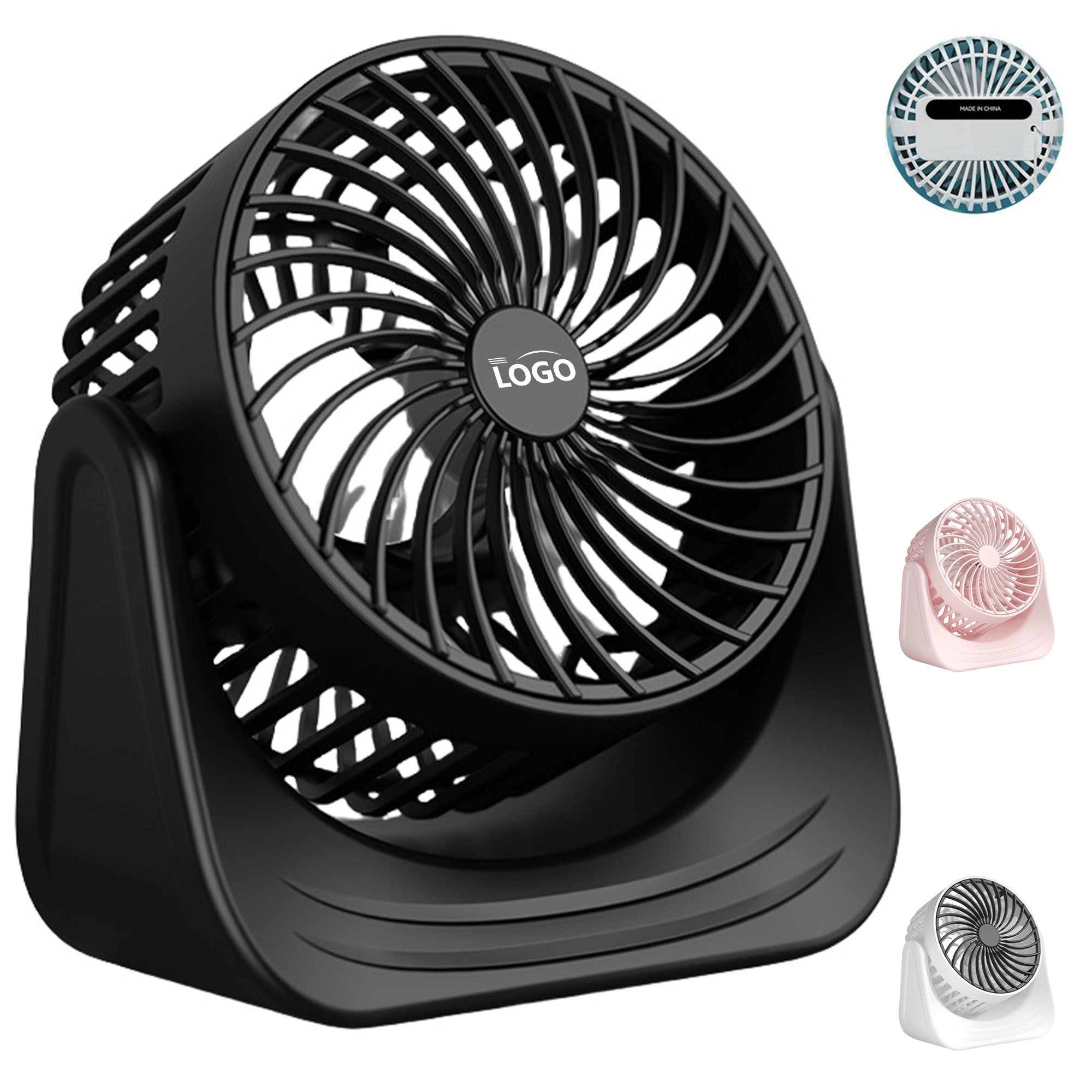 USB Rechargeable Mini Desktop Fan 3