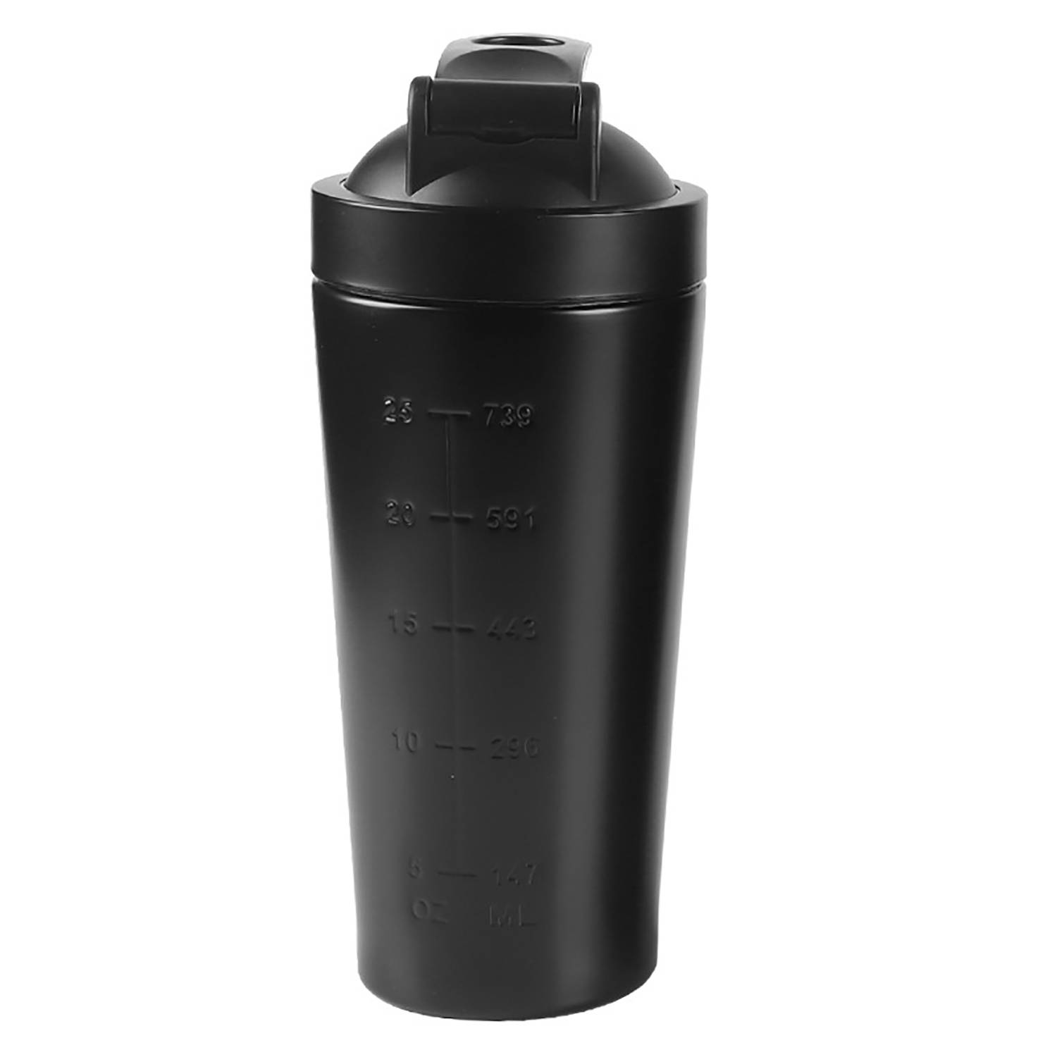17oz Stainless Steel Shaker Bottle w/ Scale 2