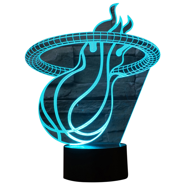 Custom Made-To-Order 3D Optical Illusion LED Desk Lamp 10