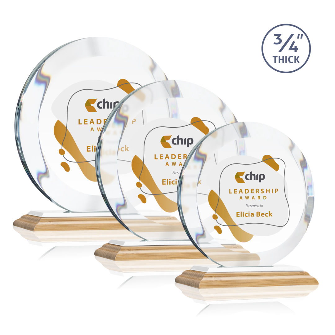 Gibralter VividPrint™ Award - Bamboo/White 3
