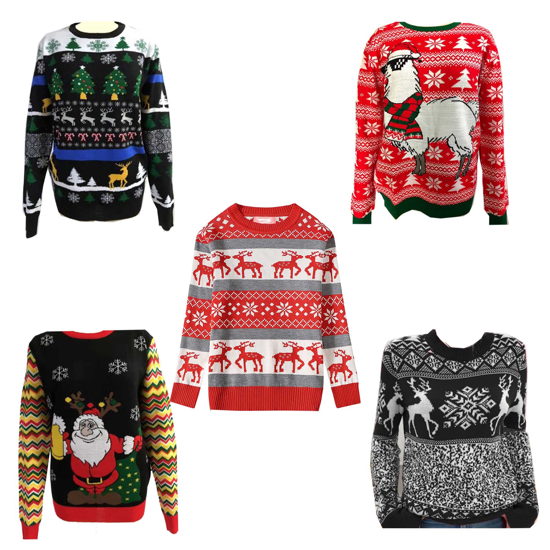 Customizable Ugly Christmas Sweater, custom hoodie or sweatshirt with logo imprint 2