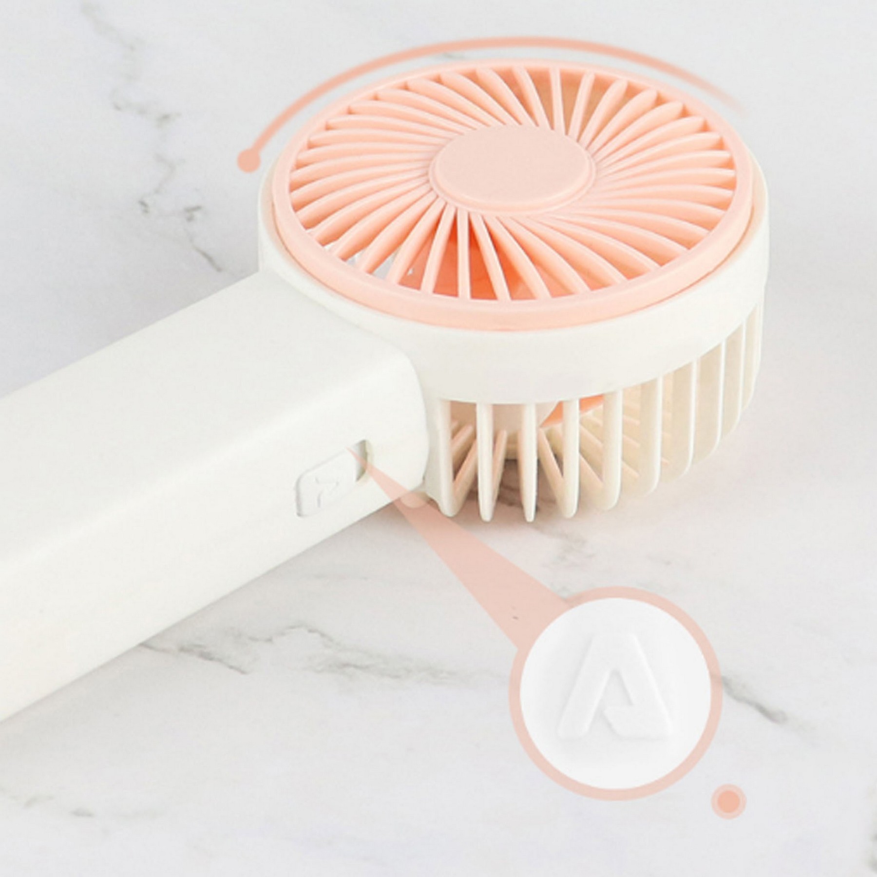 USB Mini Rechargeable Handheld Fan 2