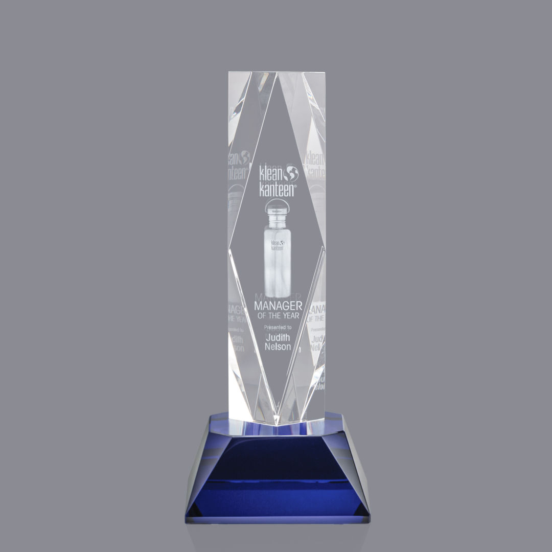 President 3D Award on Base - Blue 3