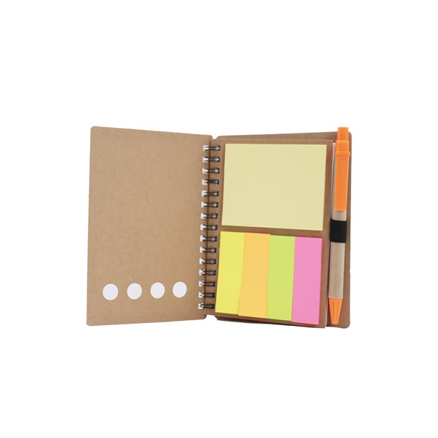 Kraft Note Book w/ Ballpen & Stickynote 4