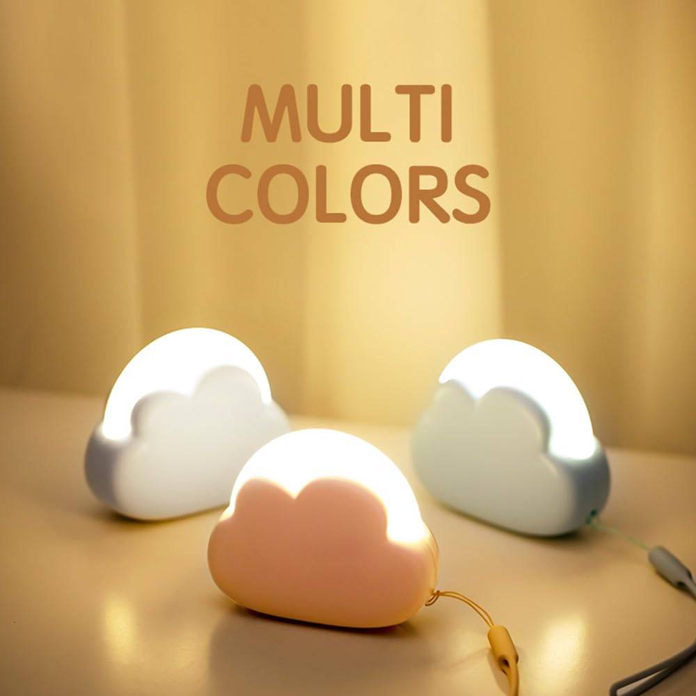 Rechargeable Clouds Shaped ABS Night Light 8