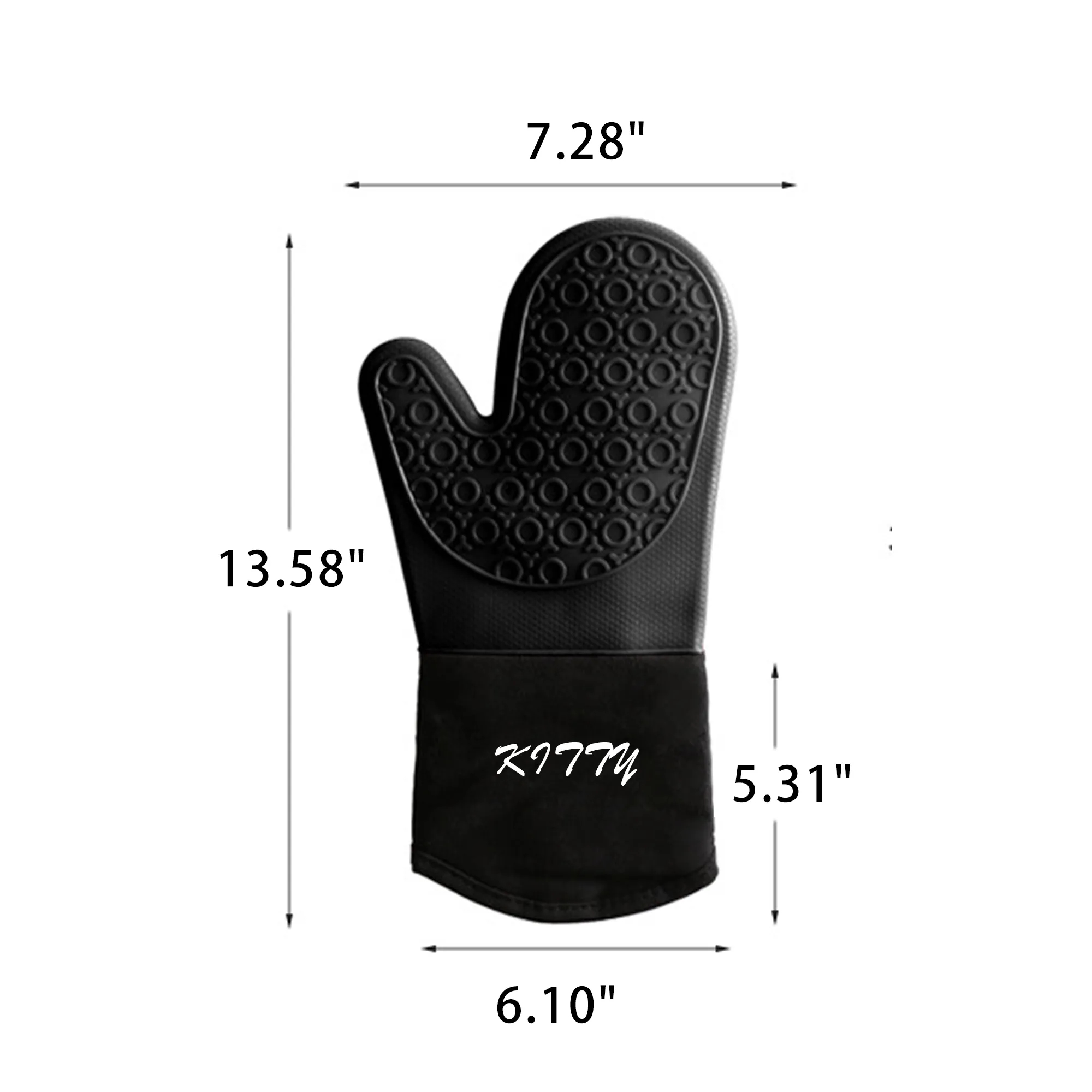 Silicone Oven Mitts Ultra Heat 1