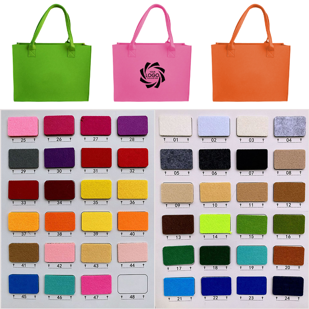 Felt tote bag, custom tote bag with logo imprint 1
