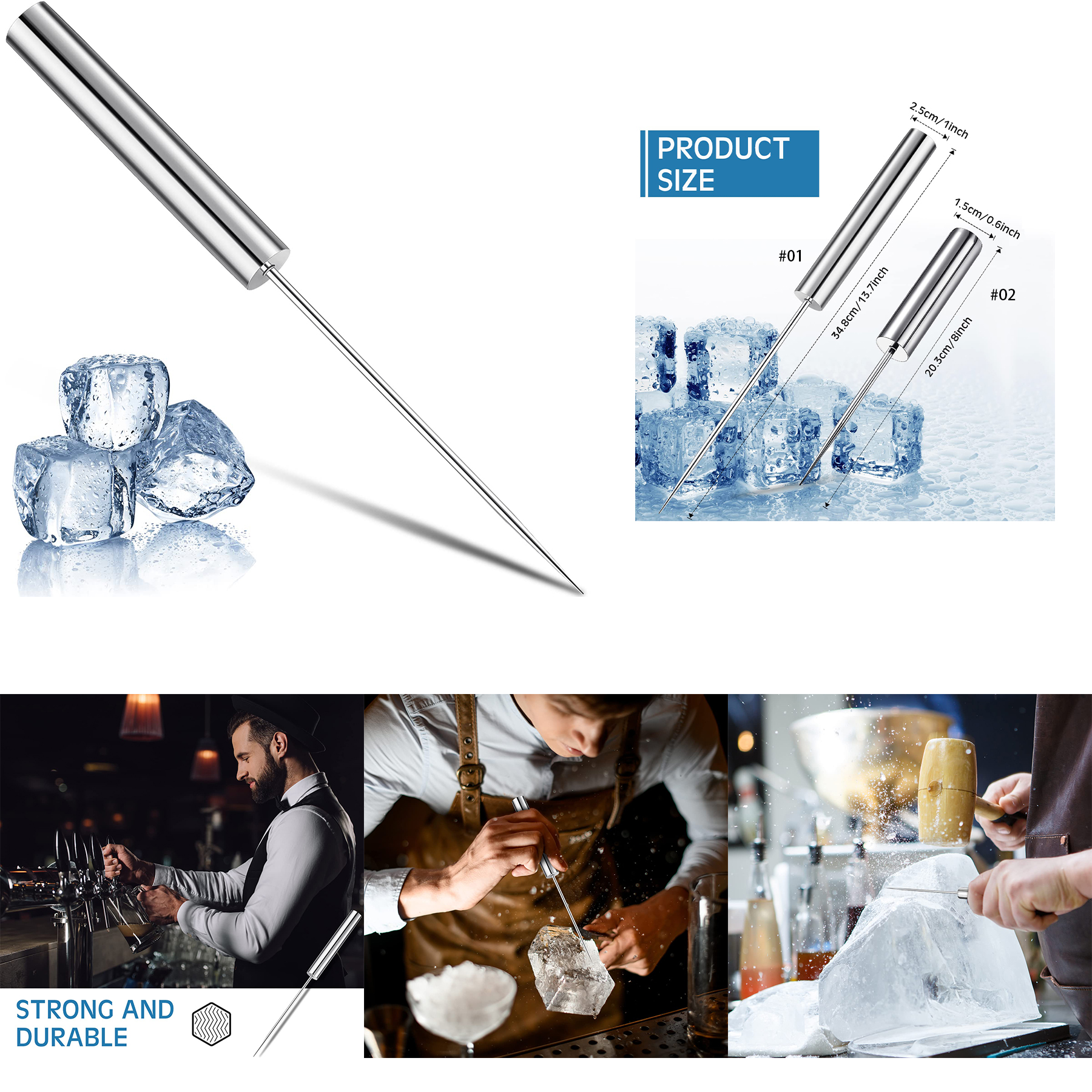 Stainless Steel Ice Pick 2